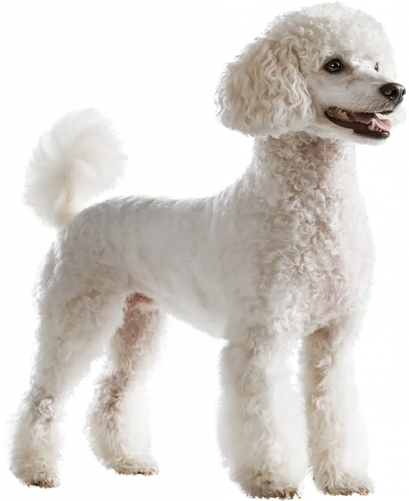 photo d'un chien de race caniche