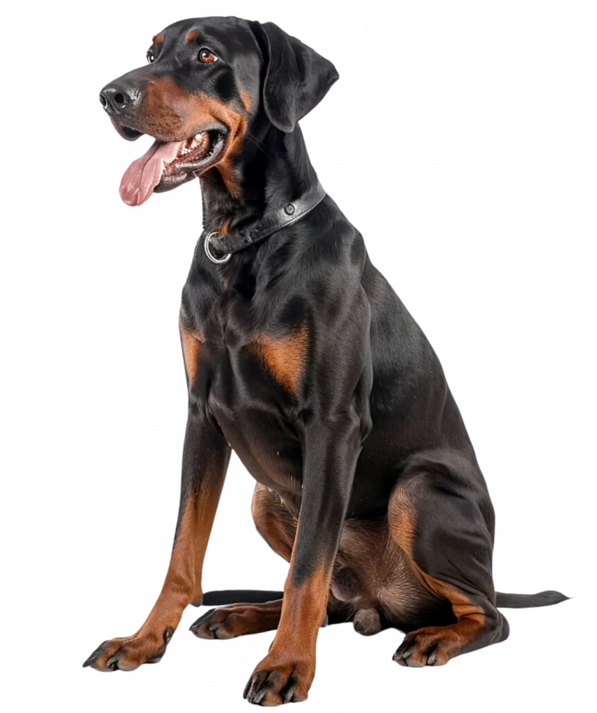 photo d'un chien de race dobermann