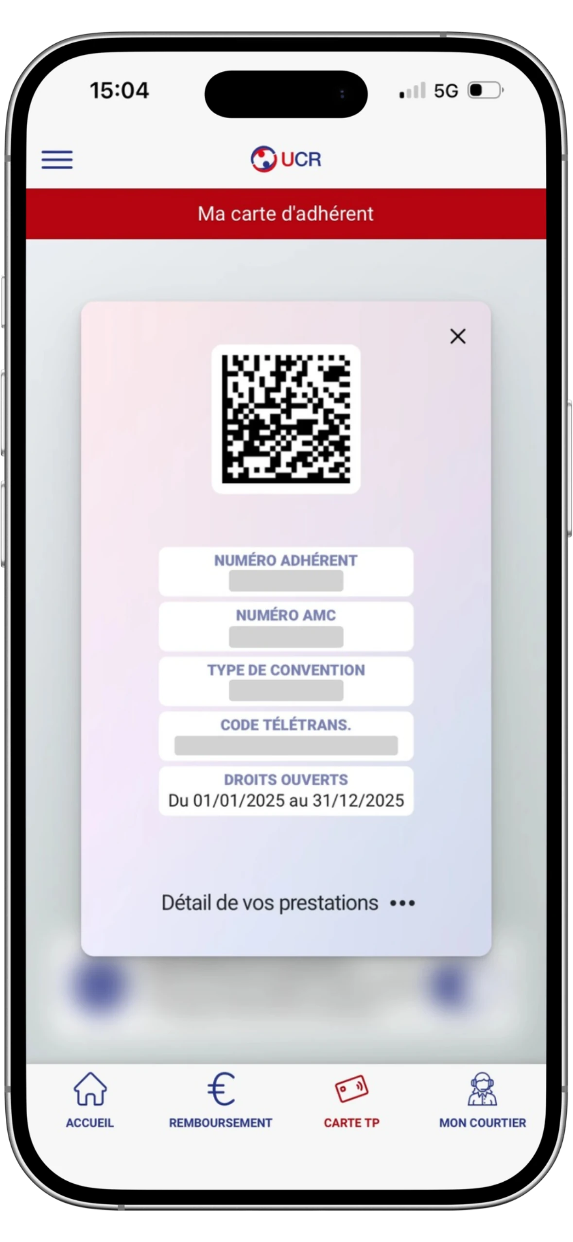 UCR Assurances carte tiers-payant