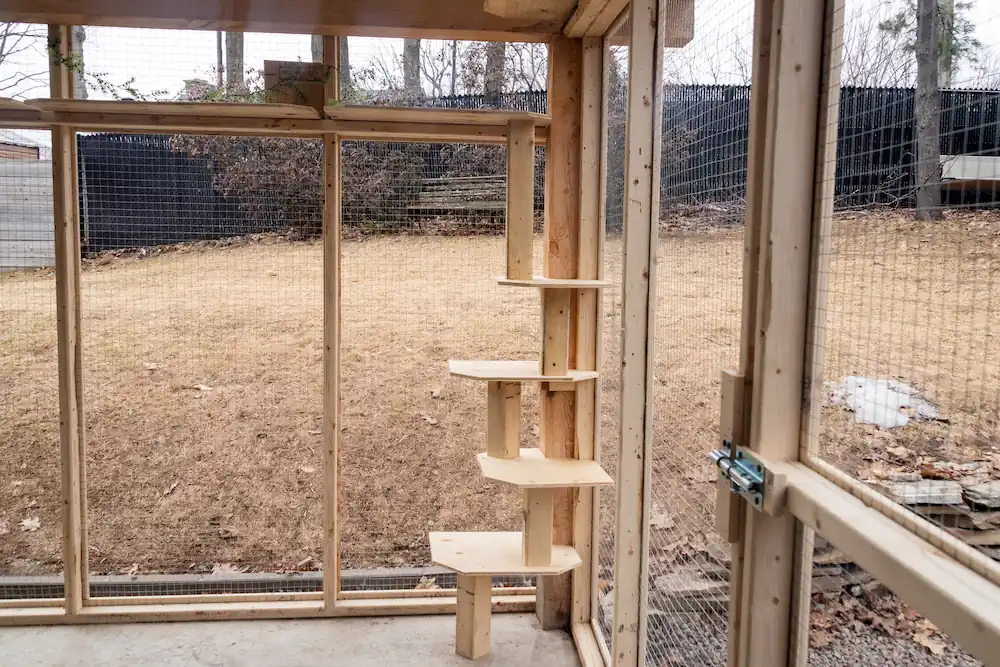 Exemple d'un catio extérieur de jardin.